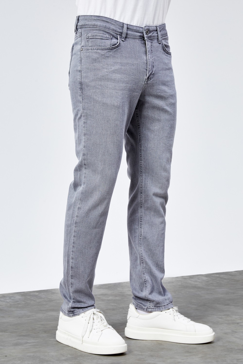 Halat's Erkek Gri Regular Fit Likralı Jean Kot Pantolon HENRY görsel 6