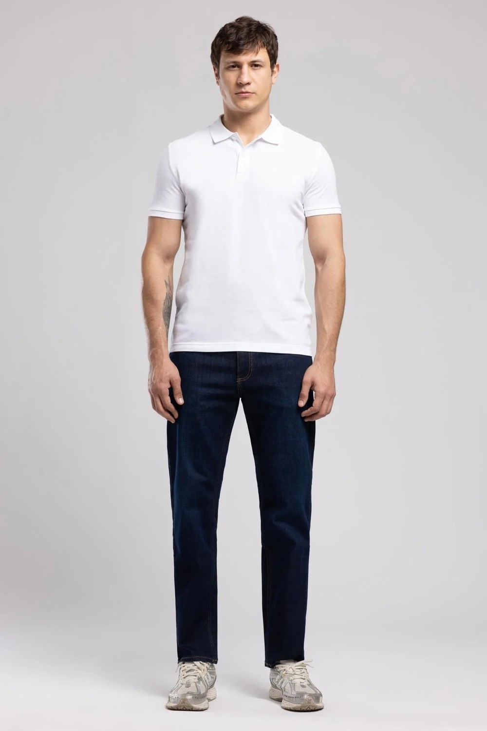 Lee Cooper Rico Yüksek Bel Düz Kesim Düz Paça Mavi Erkek Jean Pantolon