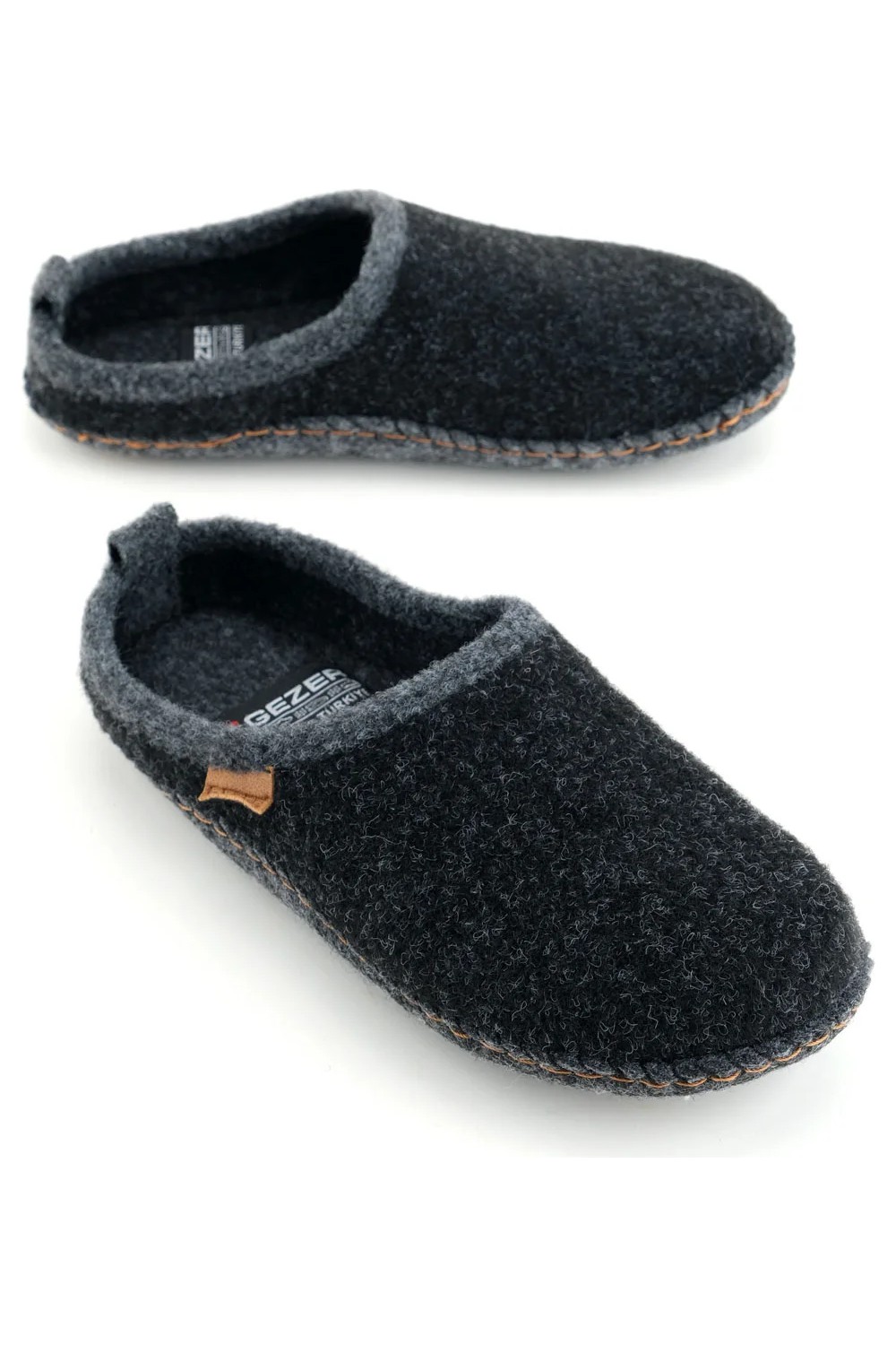 Gezer Unisex Kışlık Keçe Sessiz Rahat Taban Ev Halı Misafir Terliği görsel 4