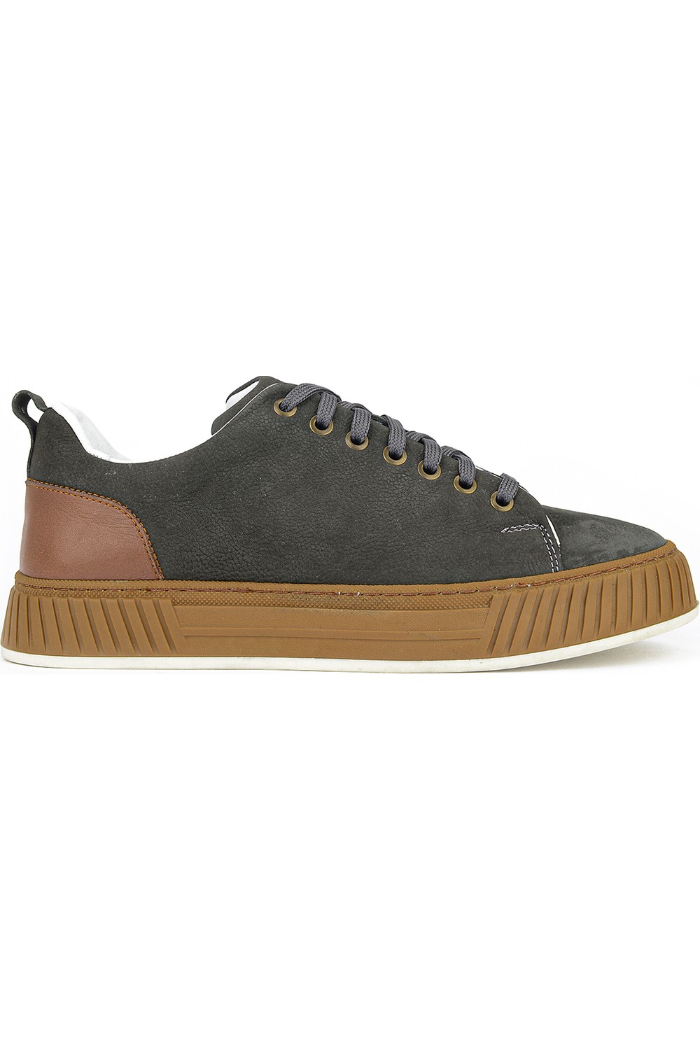 Ziya , Erkek Hakiki Deri Günlük Sneaker 161983Z8702 Kahve görsel 3