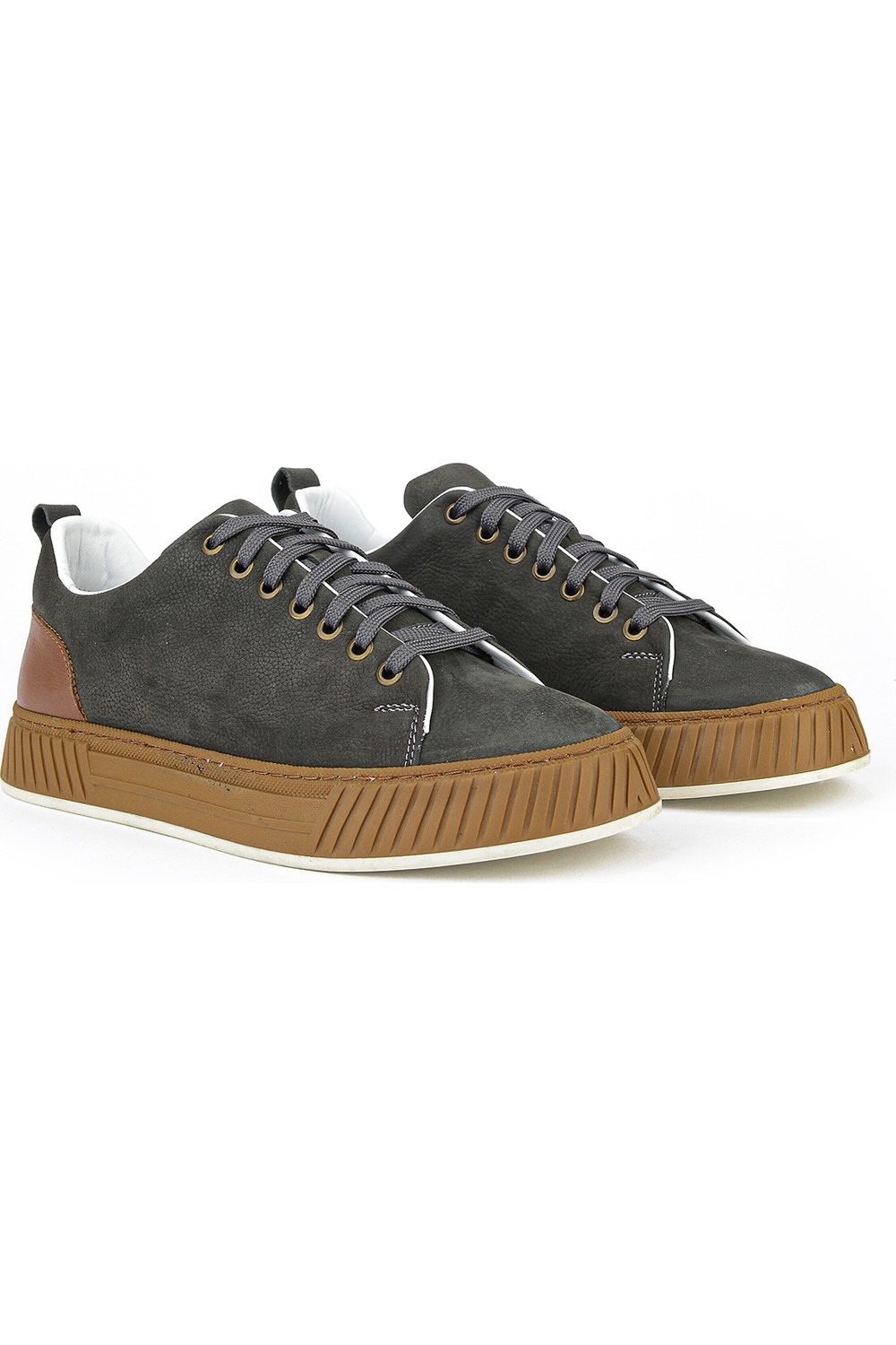 Ziya , Erkek Hakiki Deri Günlük Sneaker 161983Z8702 Kahve görsel 4