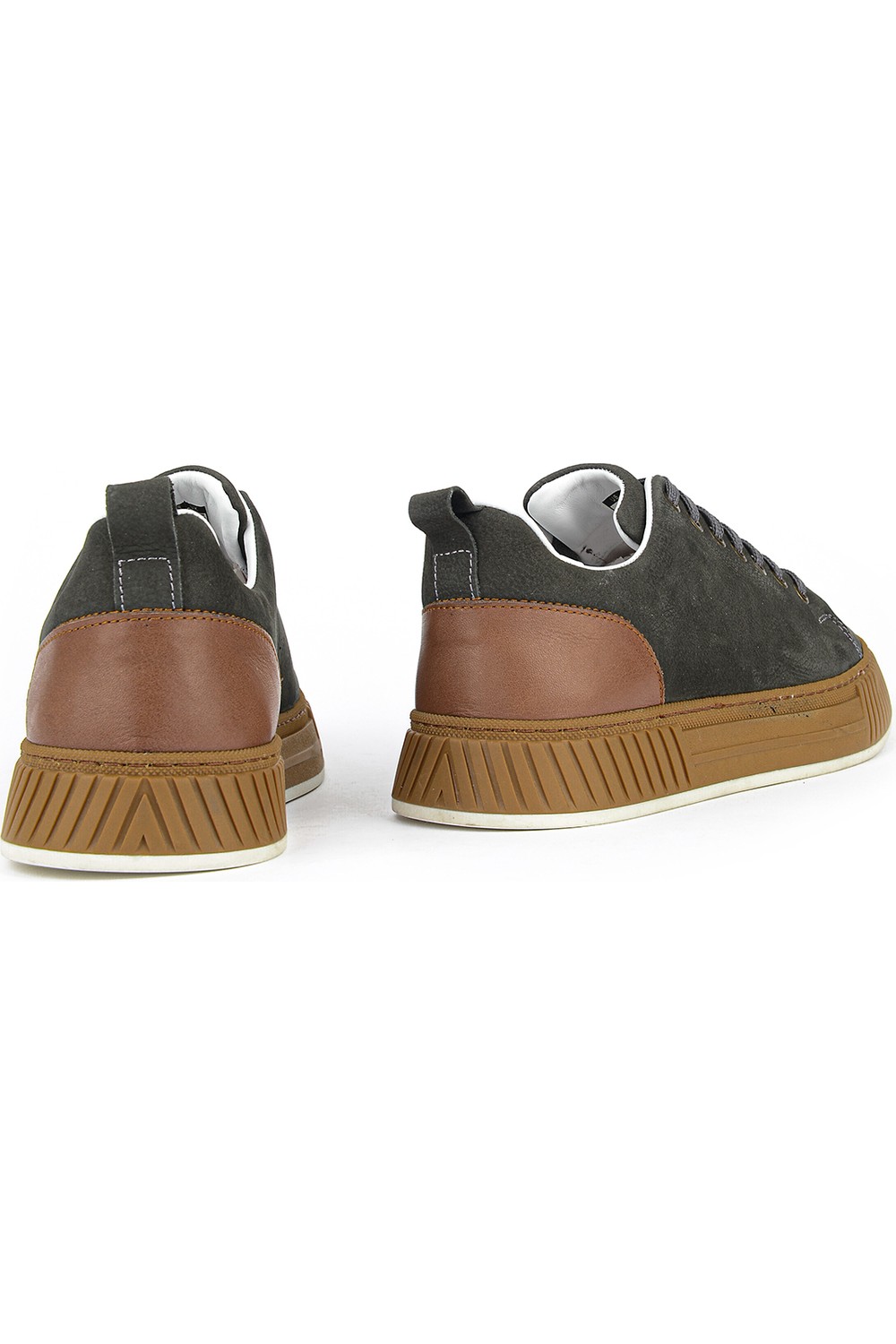 Ziya , Erkek Hakiki Deri Günlük Sneaker 161983Z8702 Kahve görsel 5