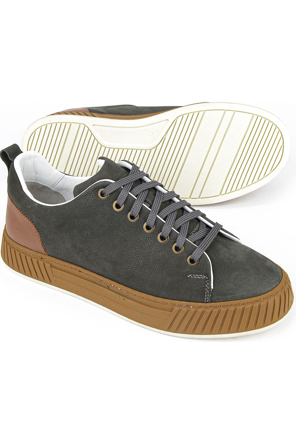 Ziya , Erkek Hakiki Deri Günlük Sneaker 161983Z8702 Kahve görsel 6