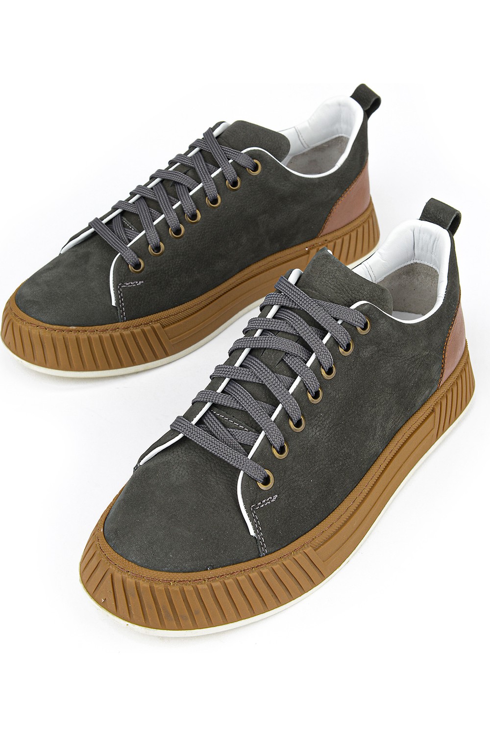 Ziya , Erkek Hakiki Deri Günlük Sneaker 161983Z8702 Kahve görsel 7