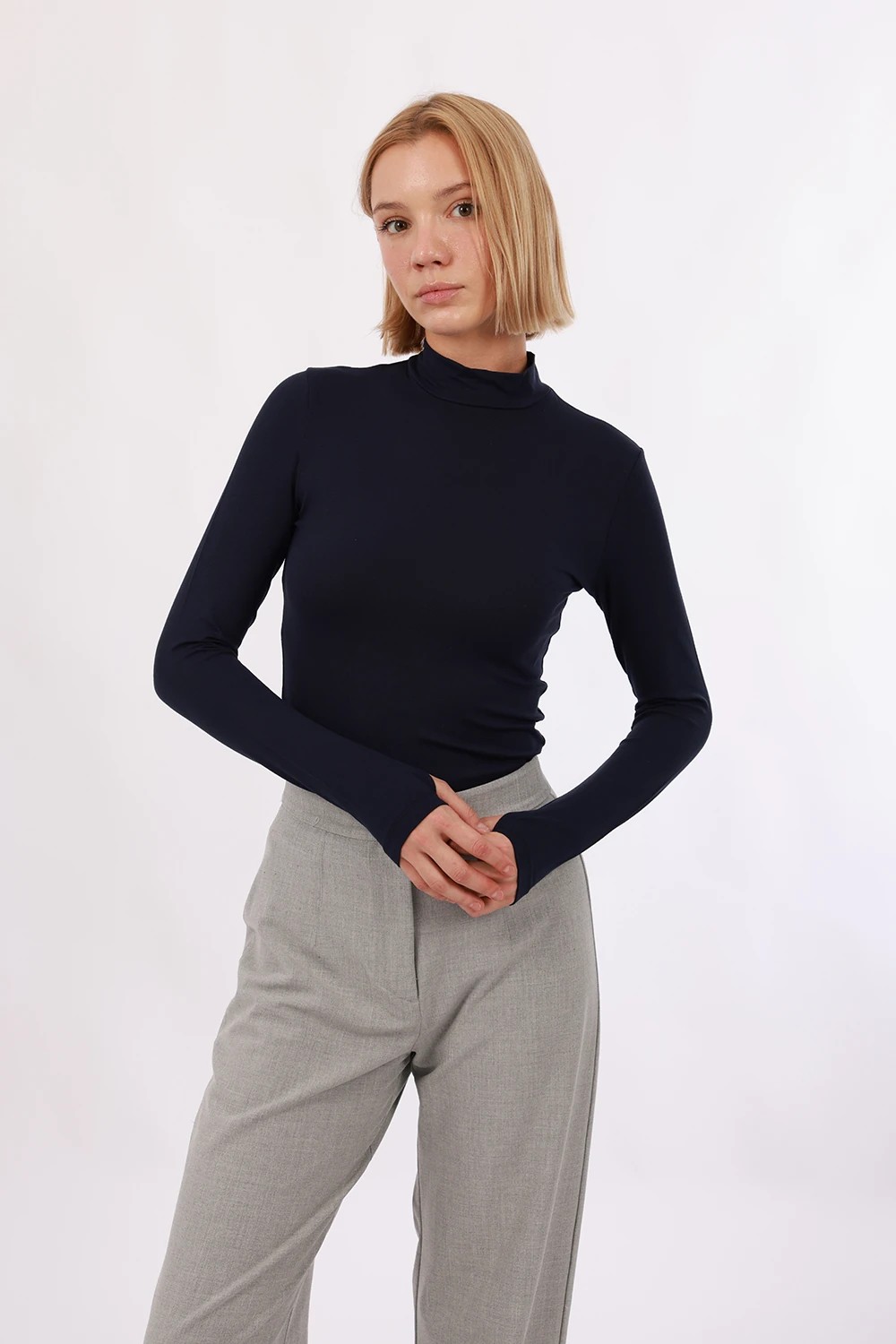 Yade Fashion Kadın Parmak Detaylı Body 4’lü Set görsel 2