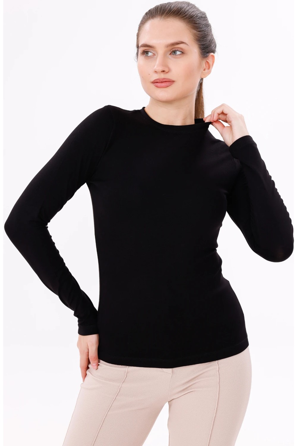 Yade Fashion Uzun Kol Bisiklet Yaka Body 2\'li Set görsel 7