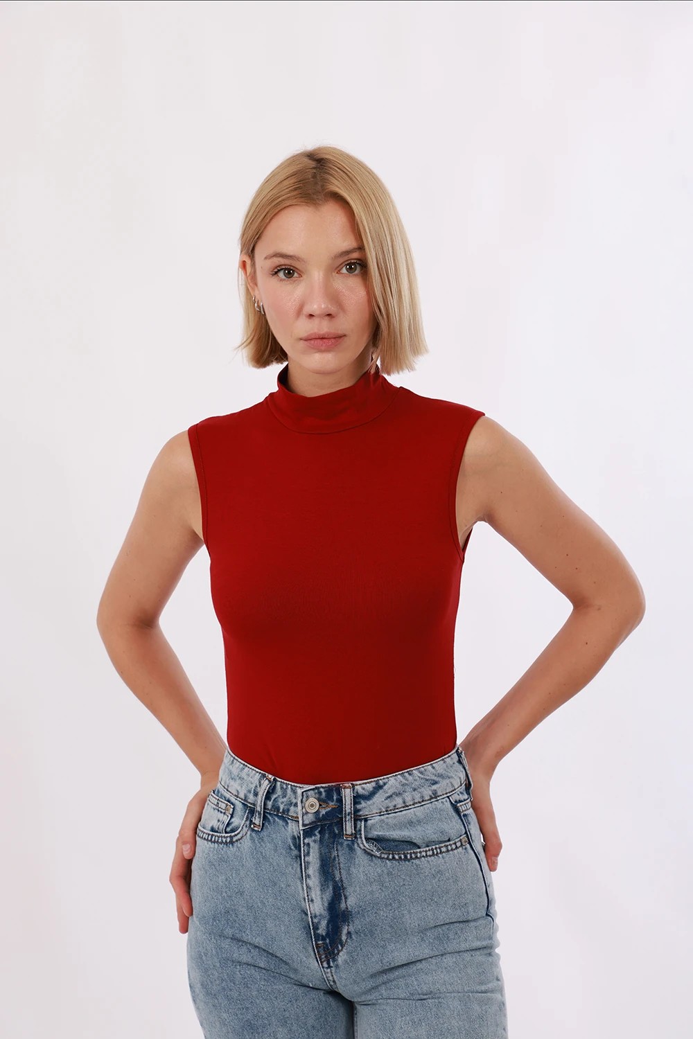 Yade Fashion Kadın Kolsuz Bluz 4’lü Set görsel 8