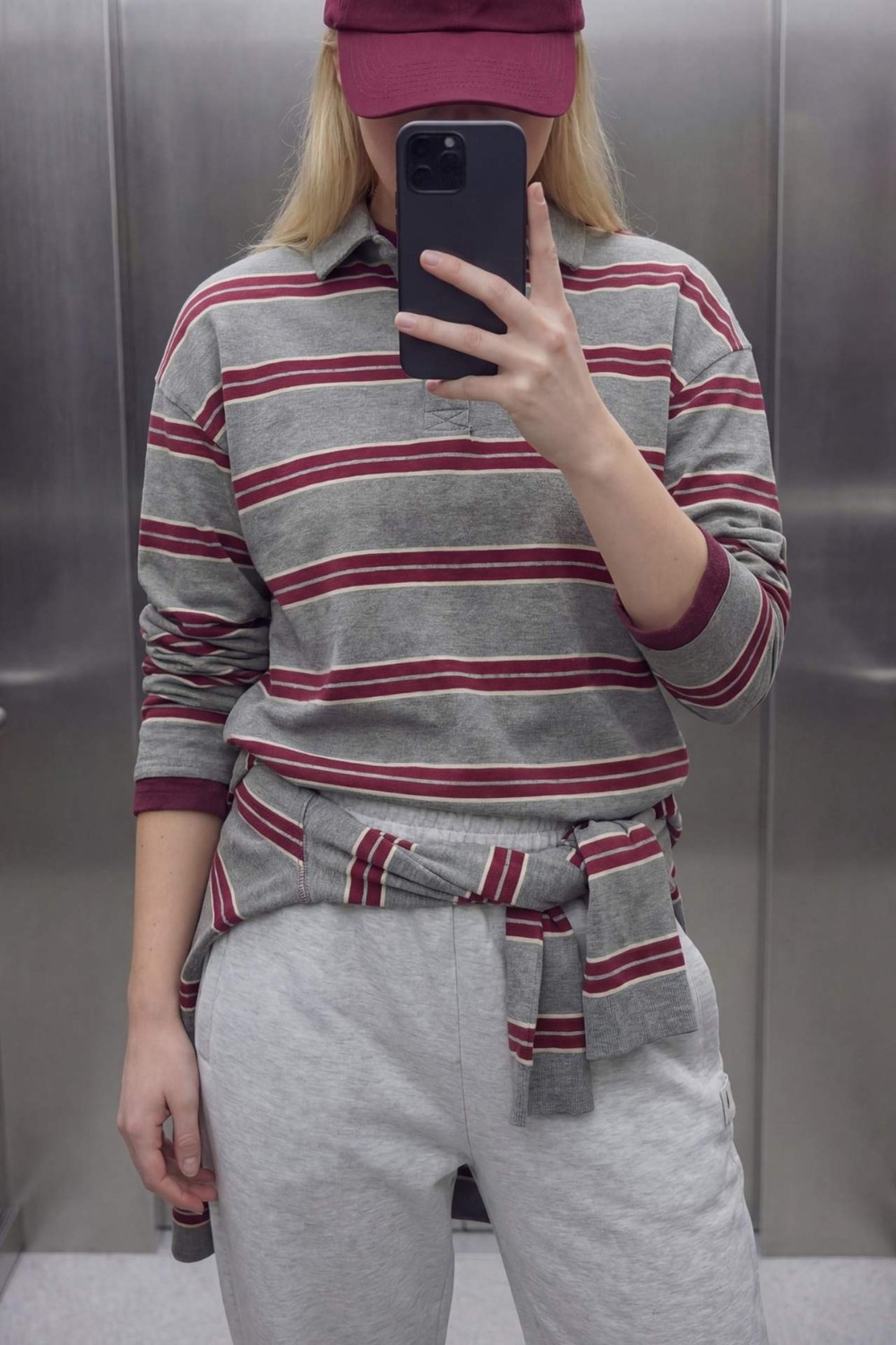 DeFacto Loose Fit Çizgili Sweatshirt G9469AX26SP