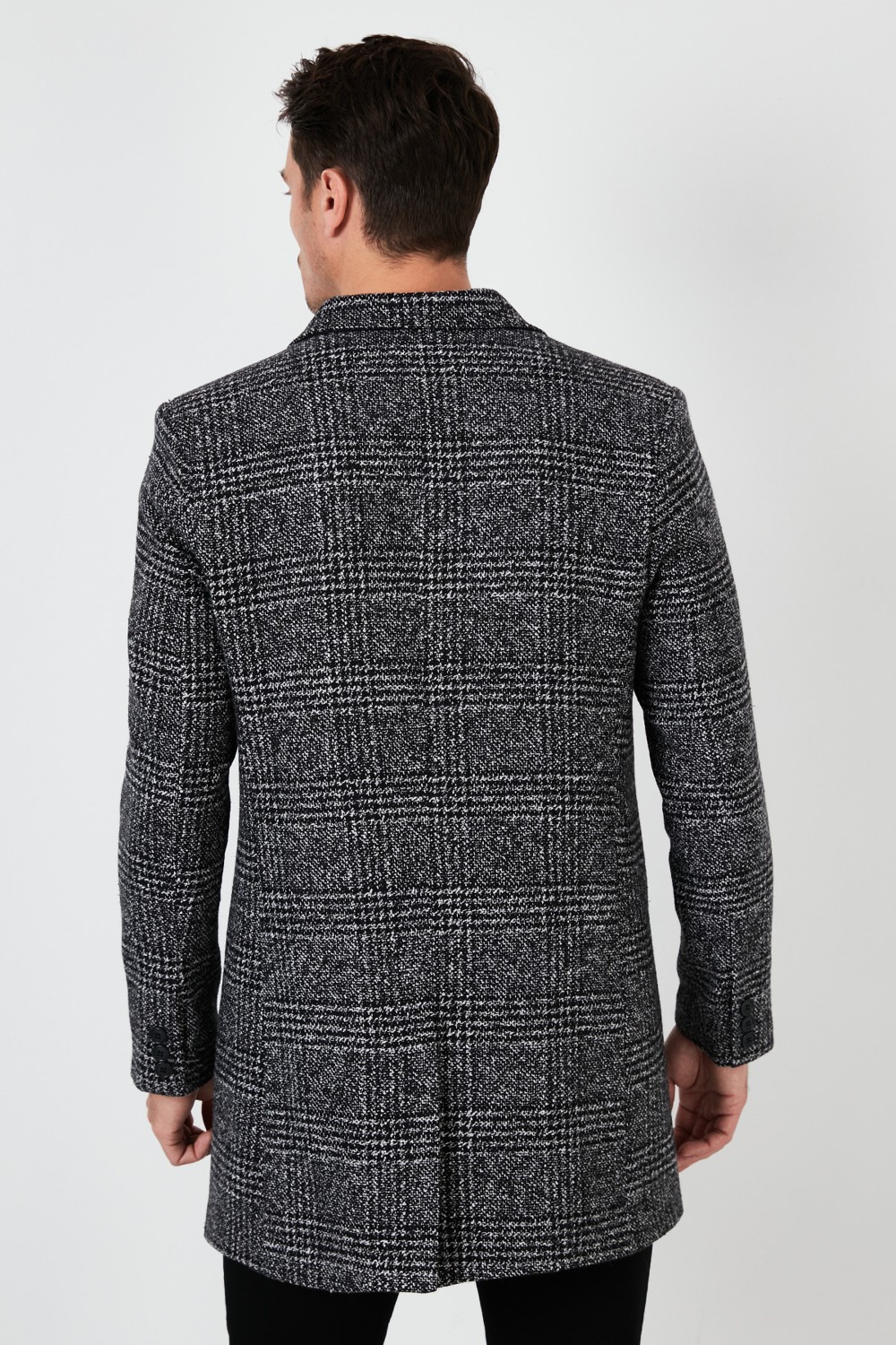 Buratti Slim Fit Pamuklu Düğmeli Kaşe Kaban Erkek Kaban 5840098 görsel 6