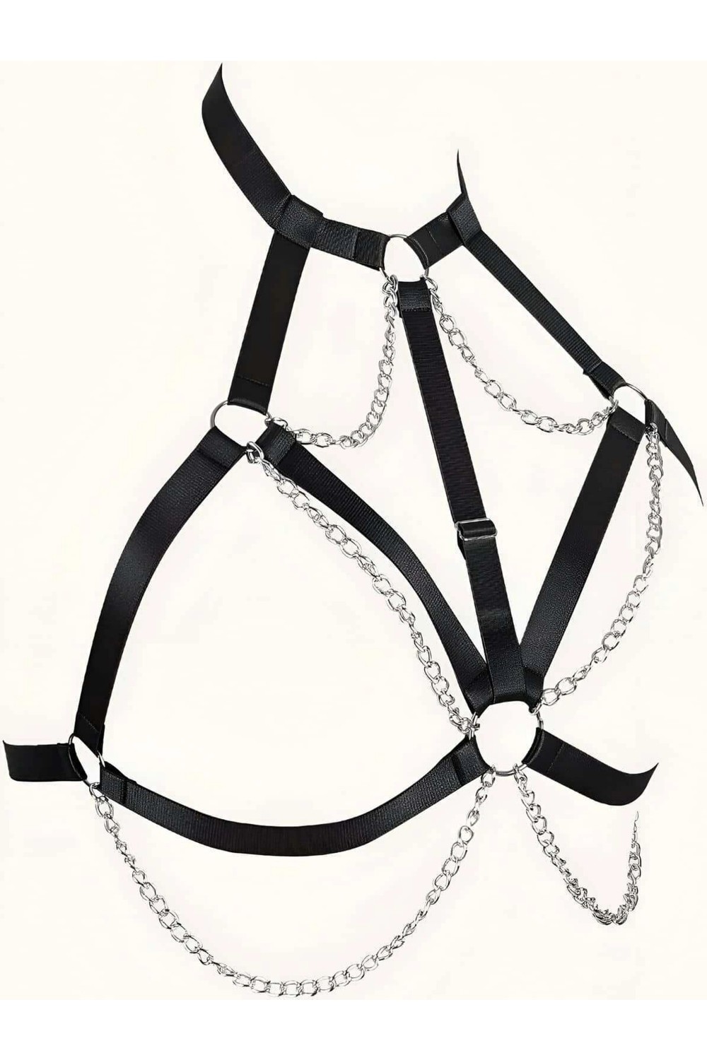 MTM My The Mall Giyim Zincirli Lastik Göğüs Harness - BRF818 görsel 3