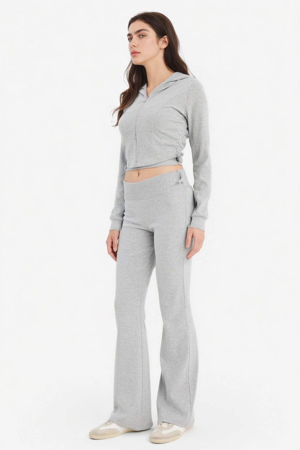 DeFacto Flare Fit Ribana Pantolon E0628AX26SP görsel 3