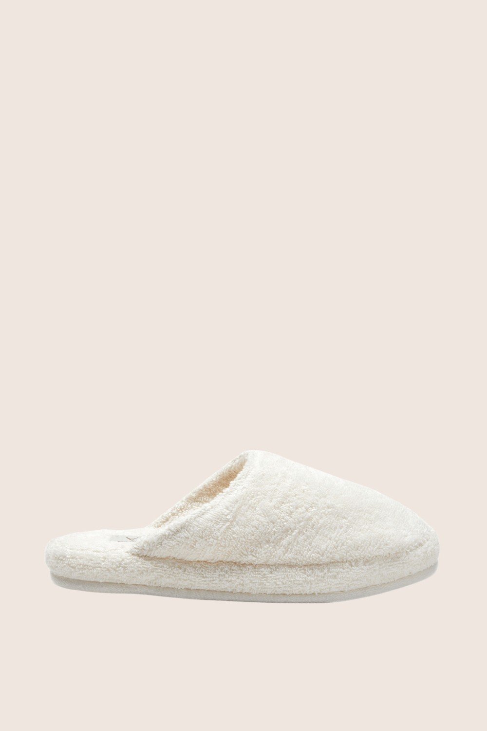İrya Marble Unisex Kalın Tabanlı Havlu Terlik Krem görsel 2