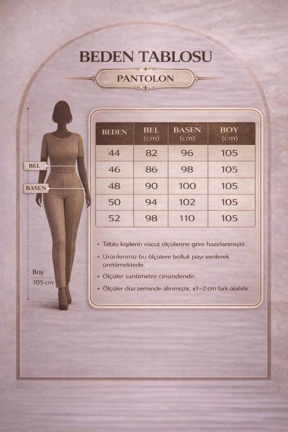 Rmg Bilek Paça Büyük Beden Pantolon Füme görsel 2