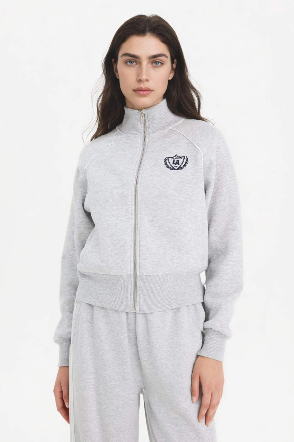 DeFacto Loose Fit Baskılı Fermuarlı Sweatshirt G8117AX26SP