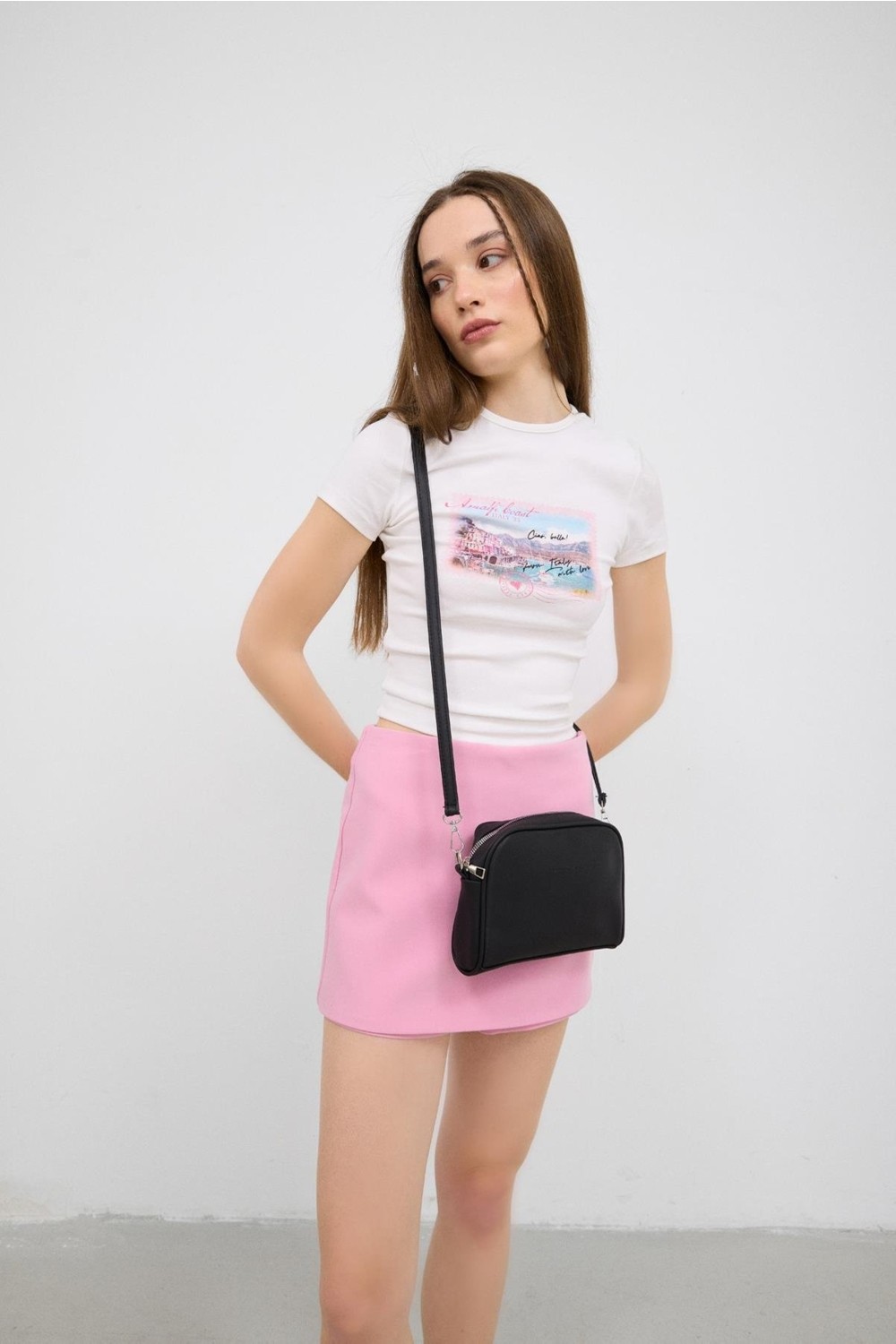 Shule Bags Hana Basic Çapraz Çanta Acı Kahve görsel 8