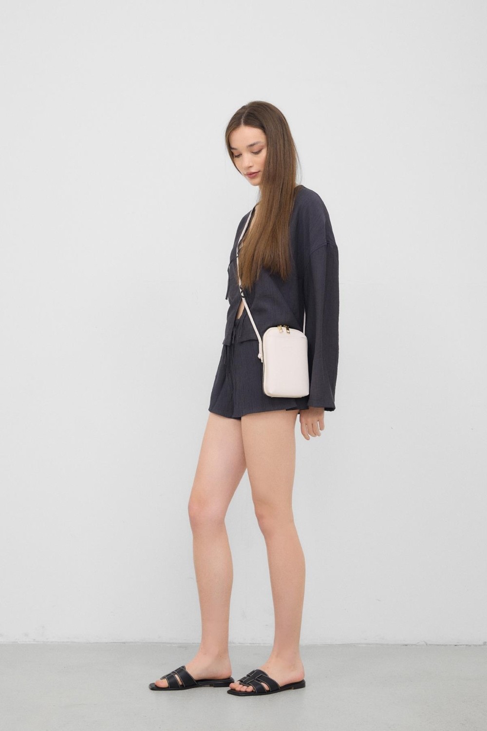 Shule Bags Vux Çapraz Çanta Krem görsel 8