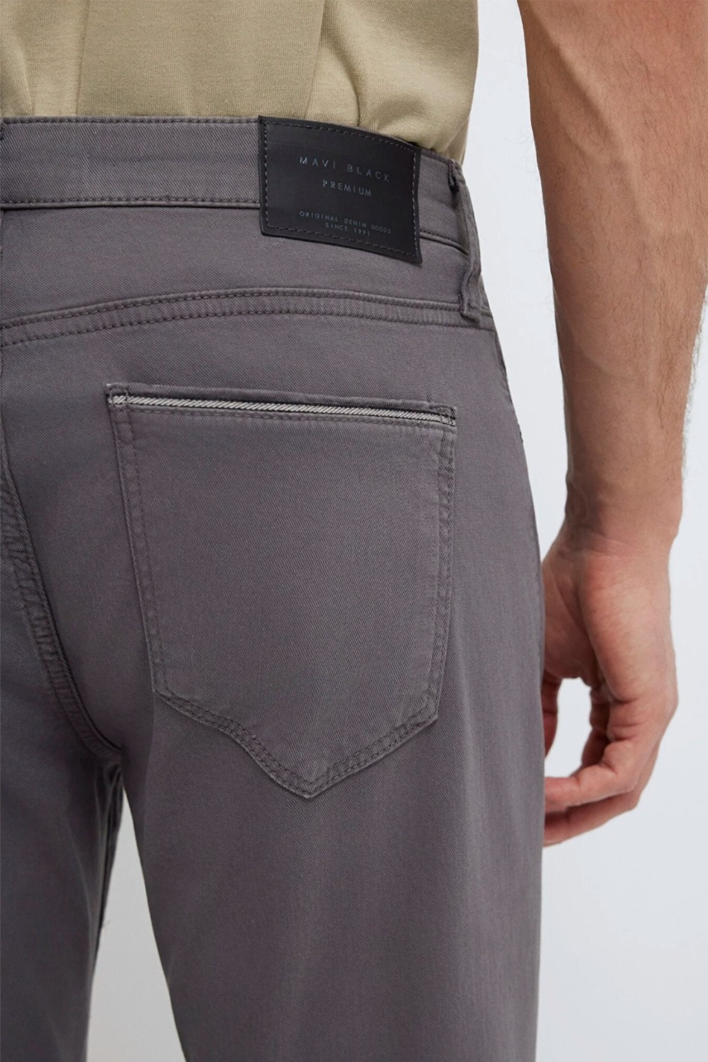 Mavi Marcus Mavi Black Antrasit Gabardin Pantolon 00351A2794 görsel 5