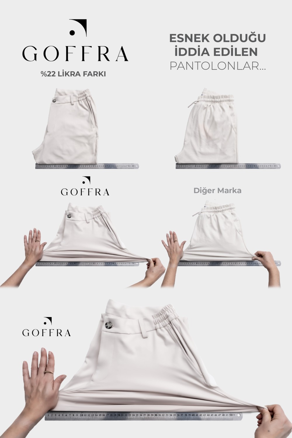 goffra Erkek Flexon Ultra Esnek Relaxed Beli Lastikli Jogger Pantolon Siyah M702-R0433-07 görsel 5