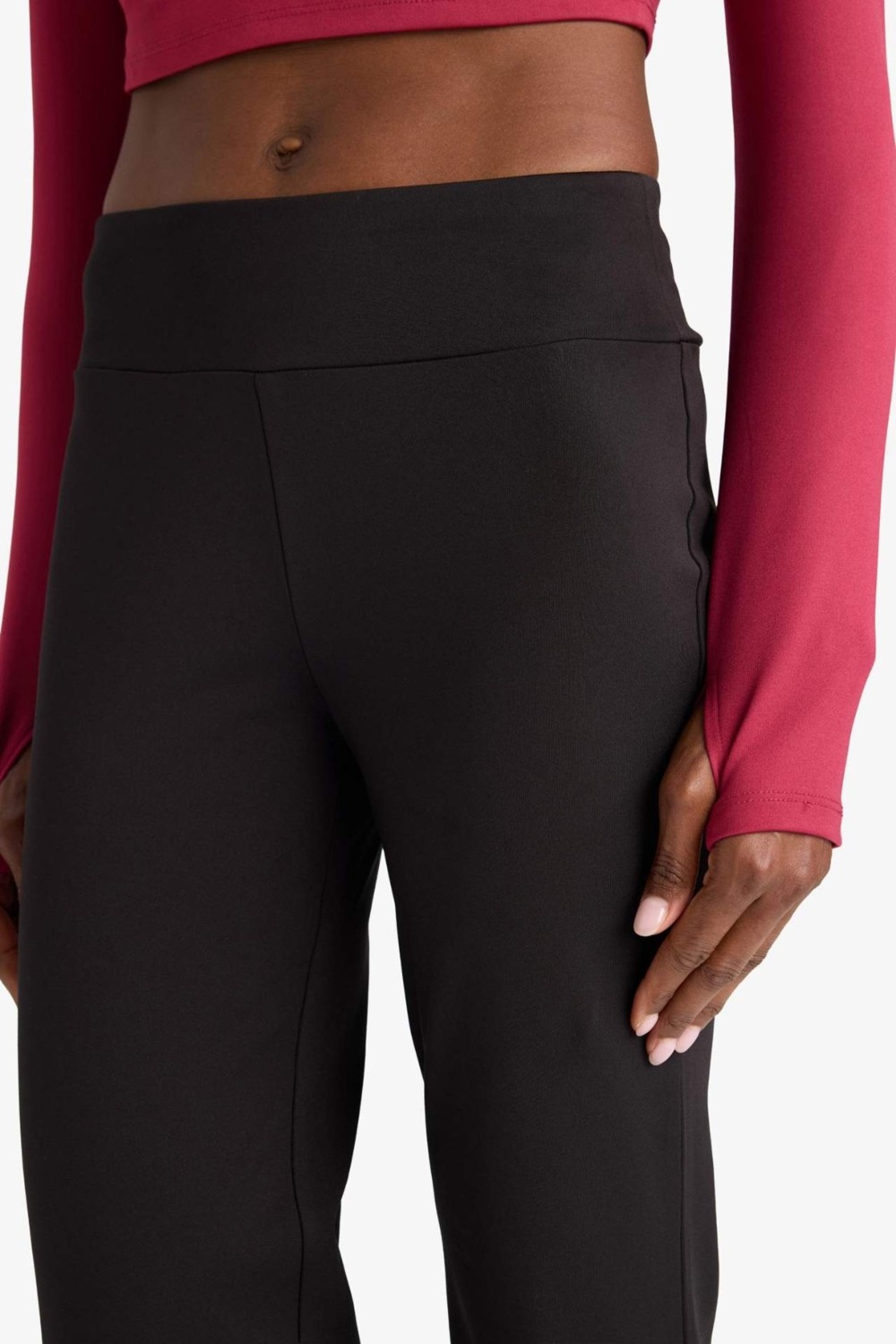 DeFacto Warmtech Skuba Dalgıç Kumaş Sporcu Jogger Basic Eşofman Altı A0566AX26SP görsel 4