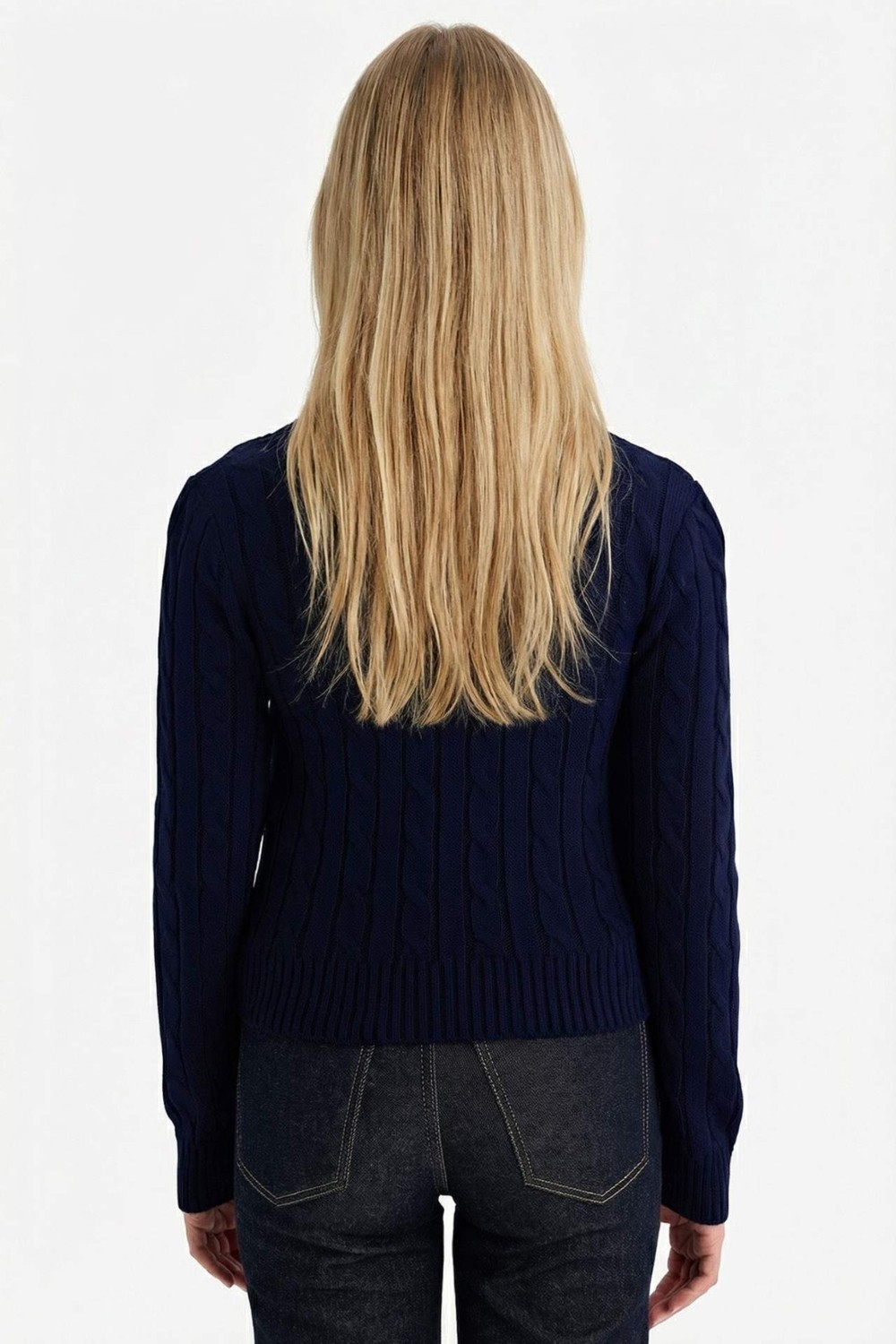 DeFacto Slim Fit V Yaka Kazak G6850AX26SP görsel 6