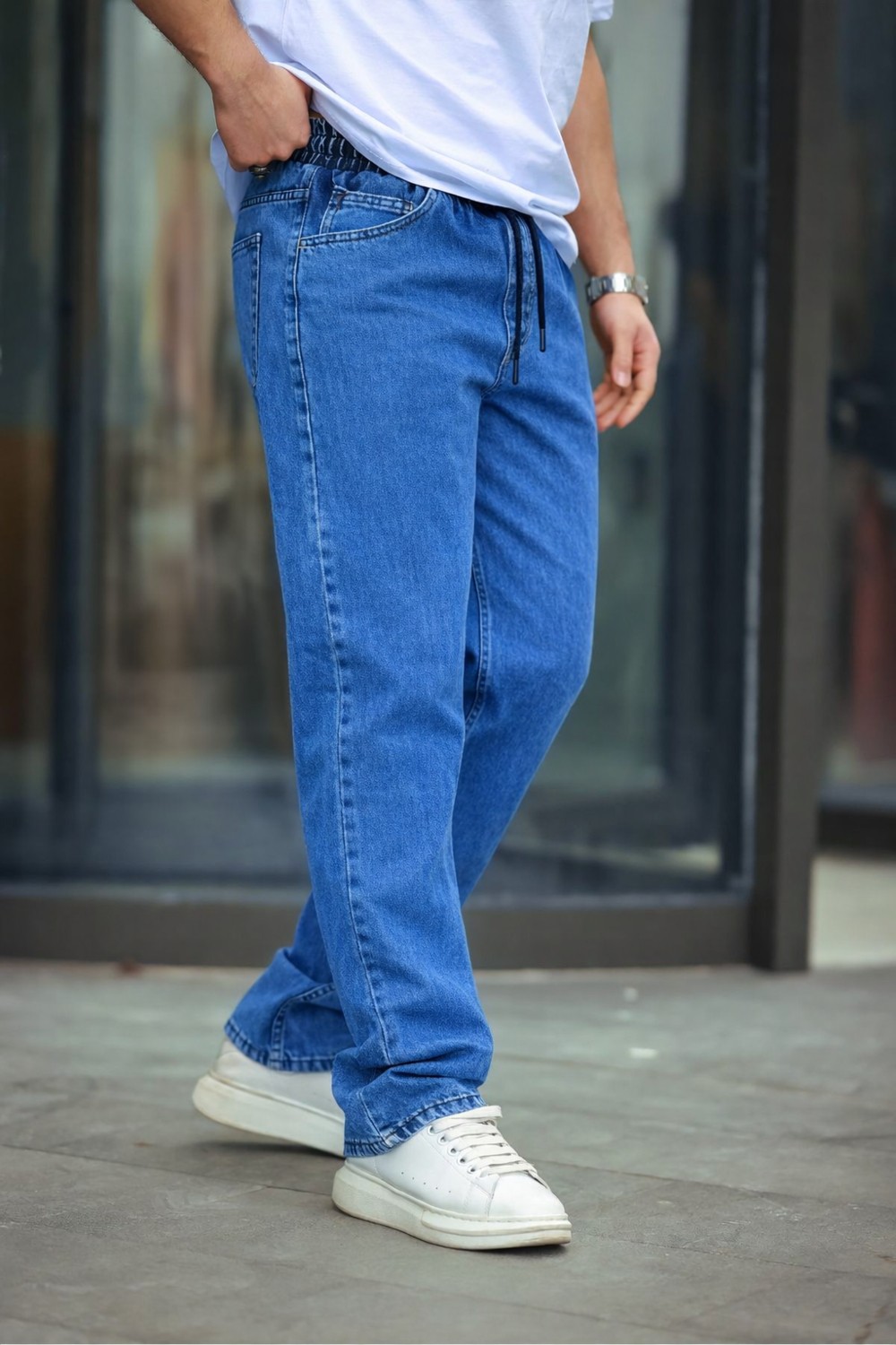 Comstar Erkek Baggy Rahat Kalıp Bel Lastikli Pantolon