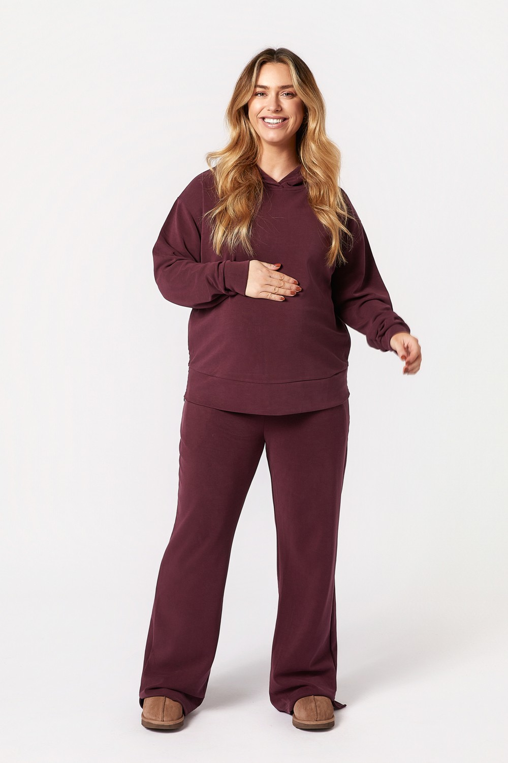 Style The Bump Willow Hamile Eşofman Takımı Bordo
