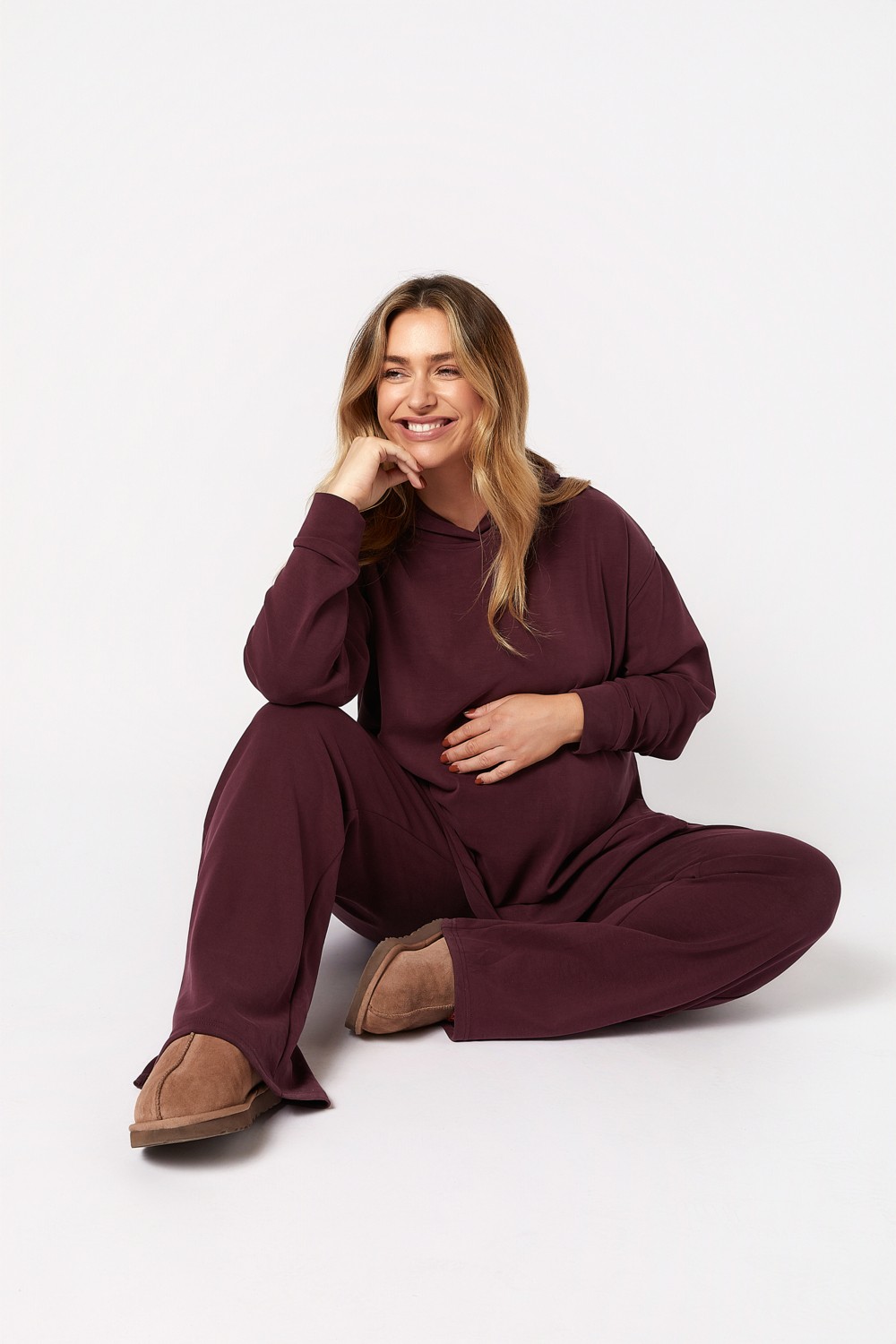 Style The Bump Willow Hamile Eşofman Takımı Bordo görsel 4