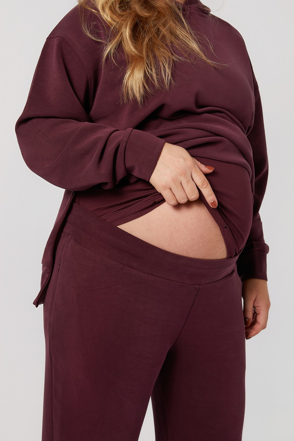 Style The Bump Willow Hamile Eşofman Takımı Bordo görsel 8