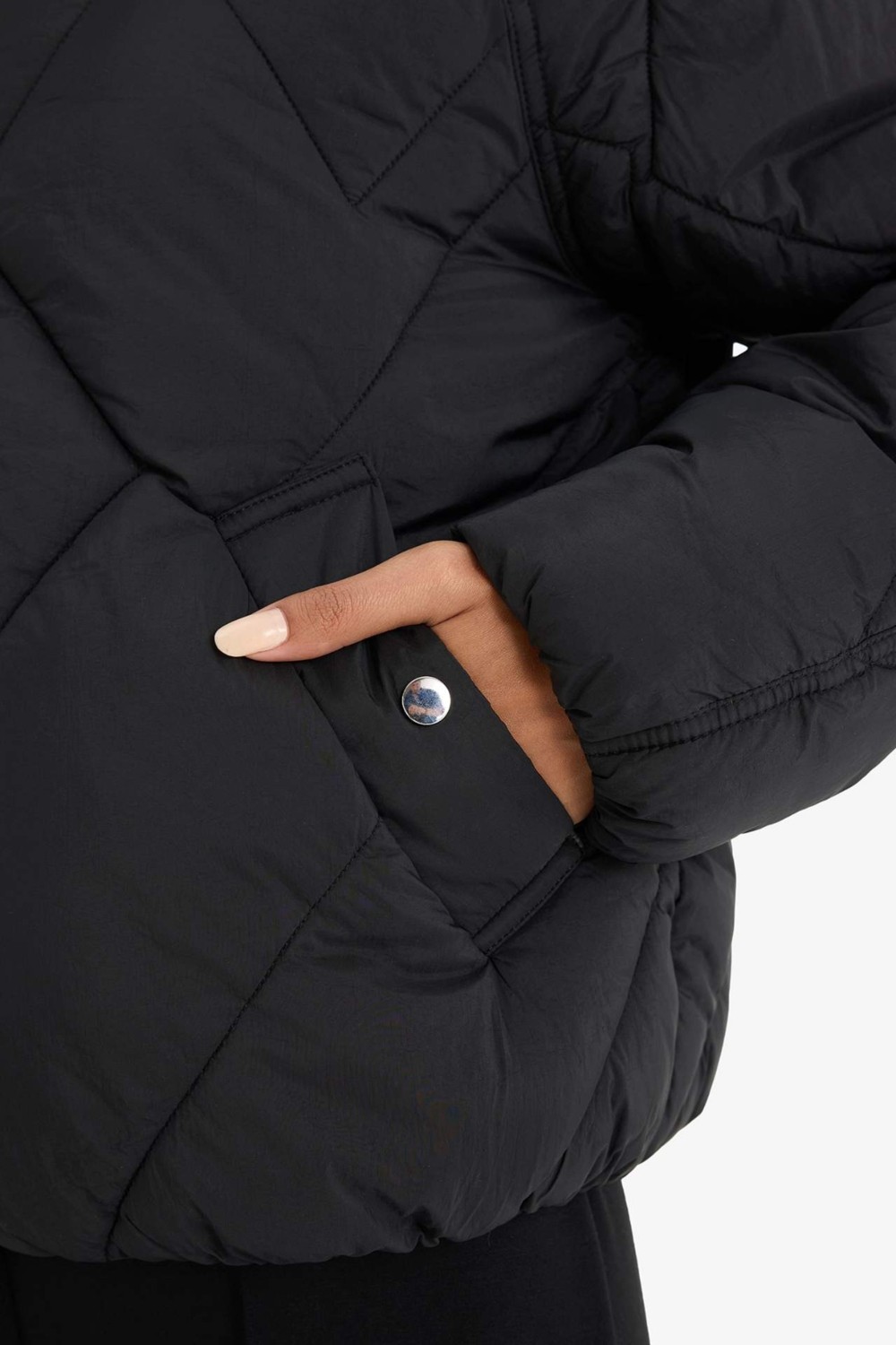 DeFacto Su İtici Regular Fit Kapüşonlu Mont F2803AX25WN görsel 6