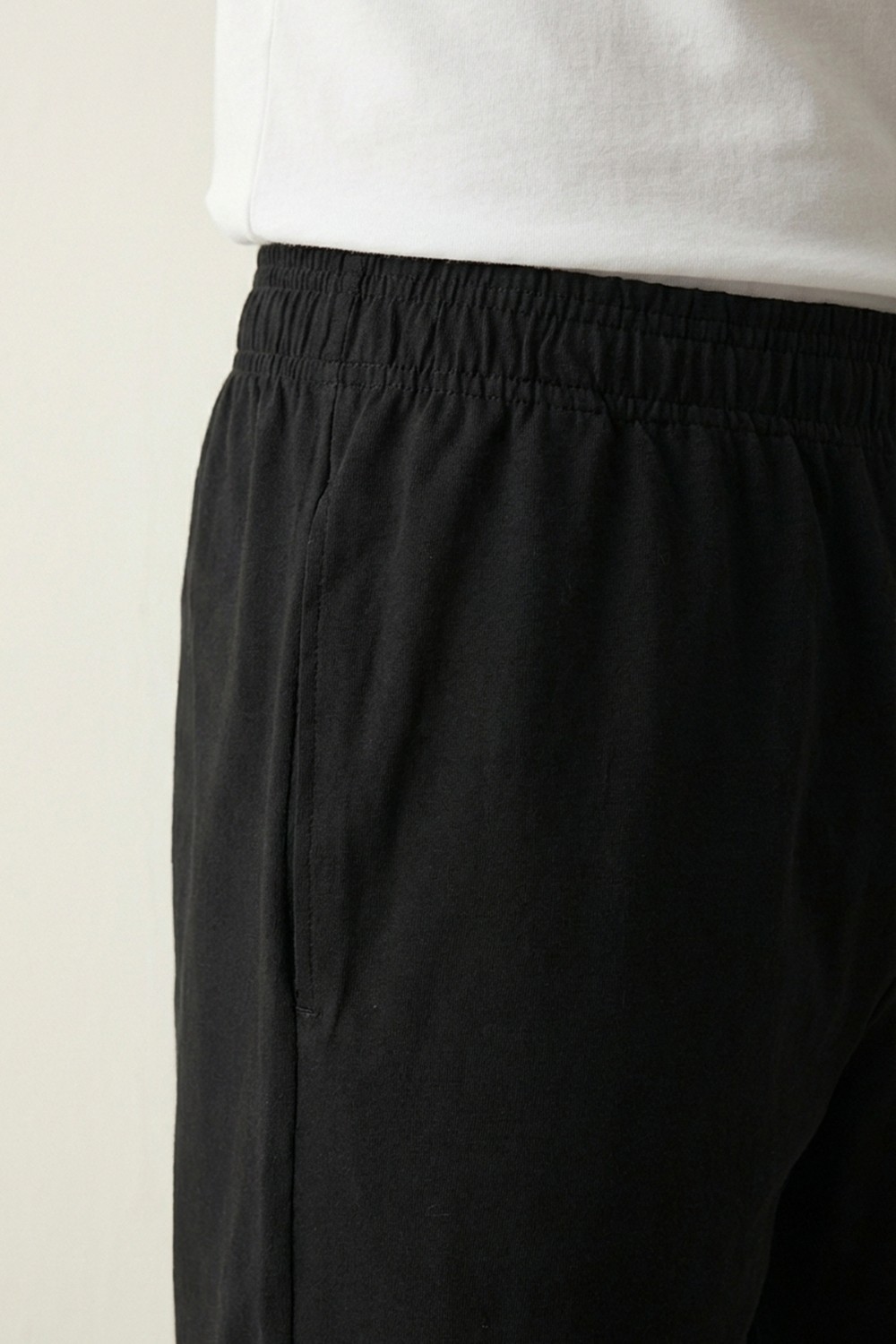 elemge Pamuklu 2'li Erkek Pijama Şort Ince Compact Penye Siyah & Lacivert Cepli Esnek Rahat Kalıp Terletmez Kumaş Likralı Ev Şortu görsel 7