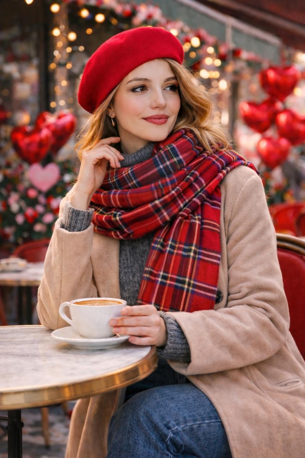 Wearflawless 2'li Atkı ve Ressam Bere Seti, Sevgililer Günü Hediyesi görsel 3
