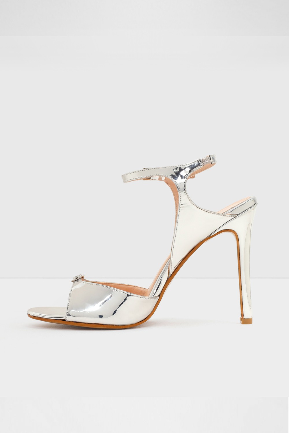 ALDO Leni-Tr Sandalet Yüksek Topuklu Sandalet Abiye Sandalet - Metalik görsel 3