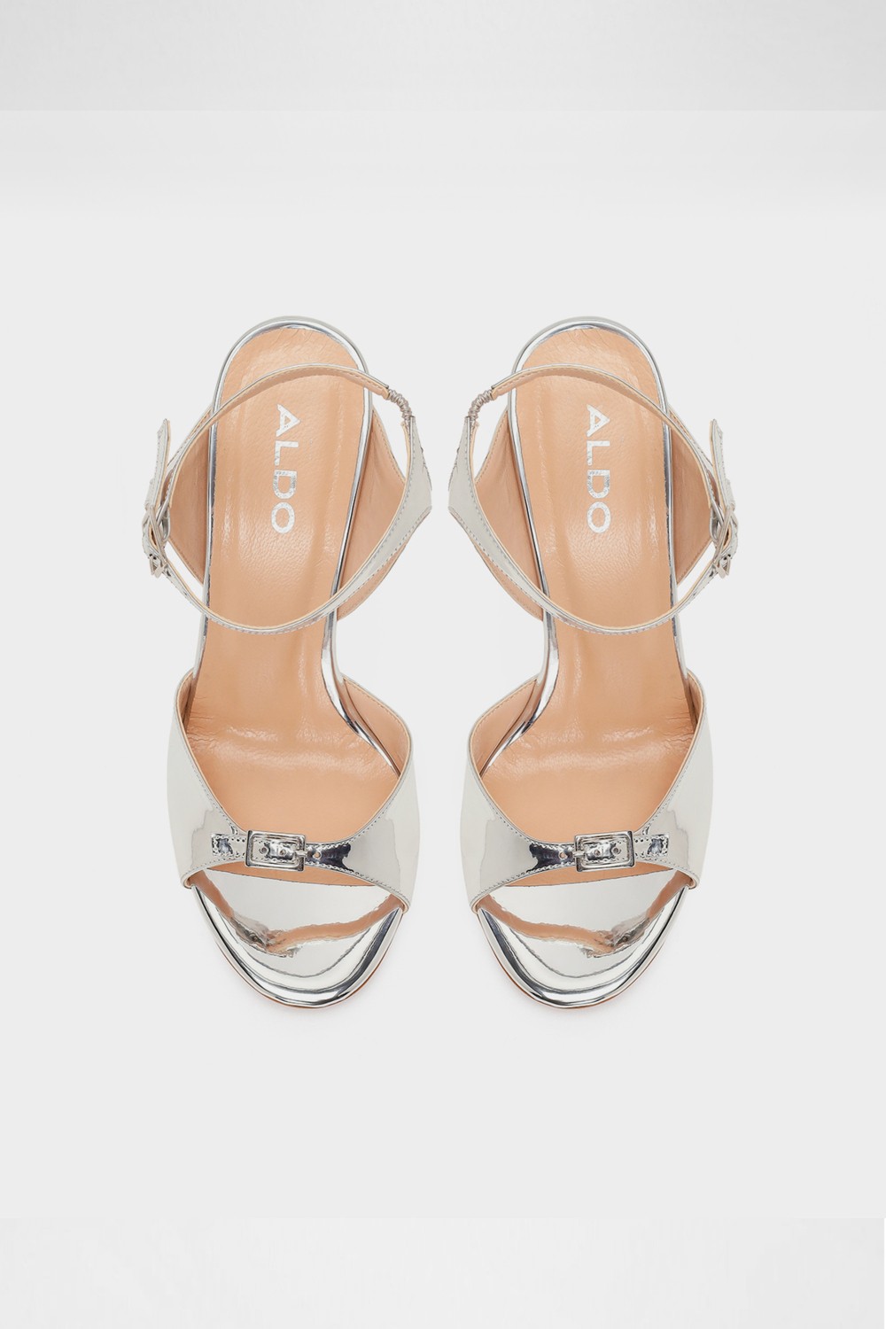 ALDO Leni-Tr Sandalet Yüksek Topuklu Sandalet Abiye Sandalet - Metalik görsel 5