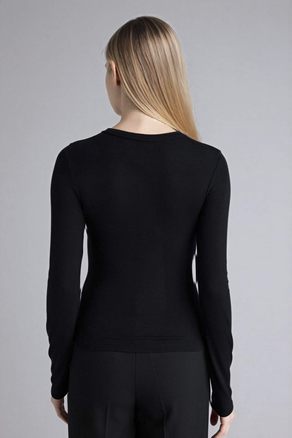 DeFacto Slim Fit Basic Tişört G8729AX26SP görsel 4