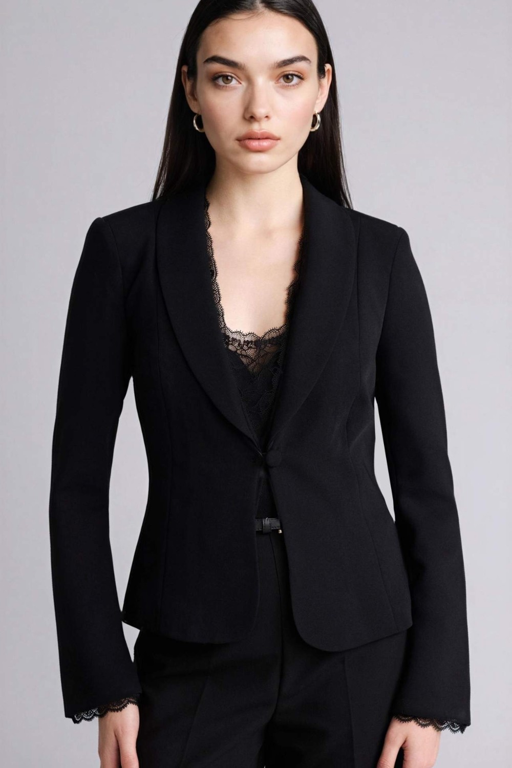 DeFacto Fitted Krep Blazer Ceket G7816AX26SP görsel 4