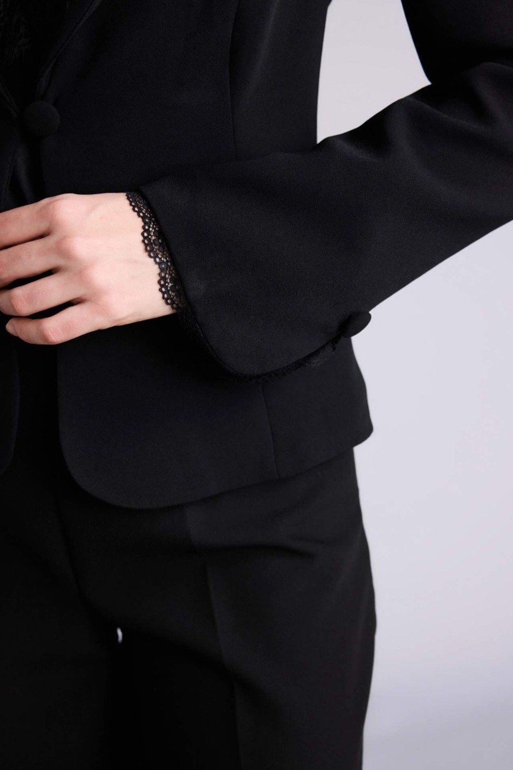 DeFacto Fitted Krep Blazer Ceket G7816AX26SP görsel 7