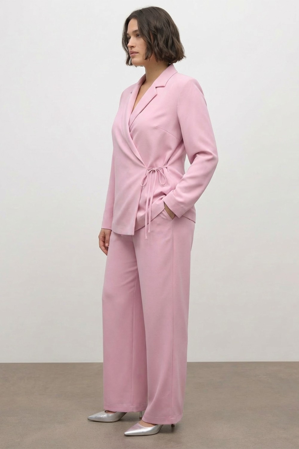 Myline Bağlama Detaylı Blazer Ceket görsel 3