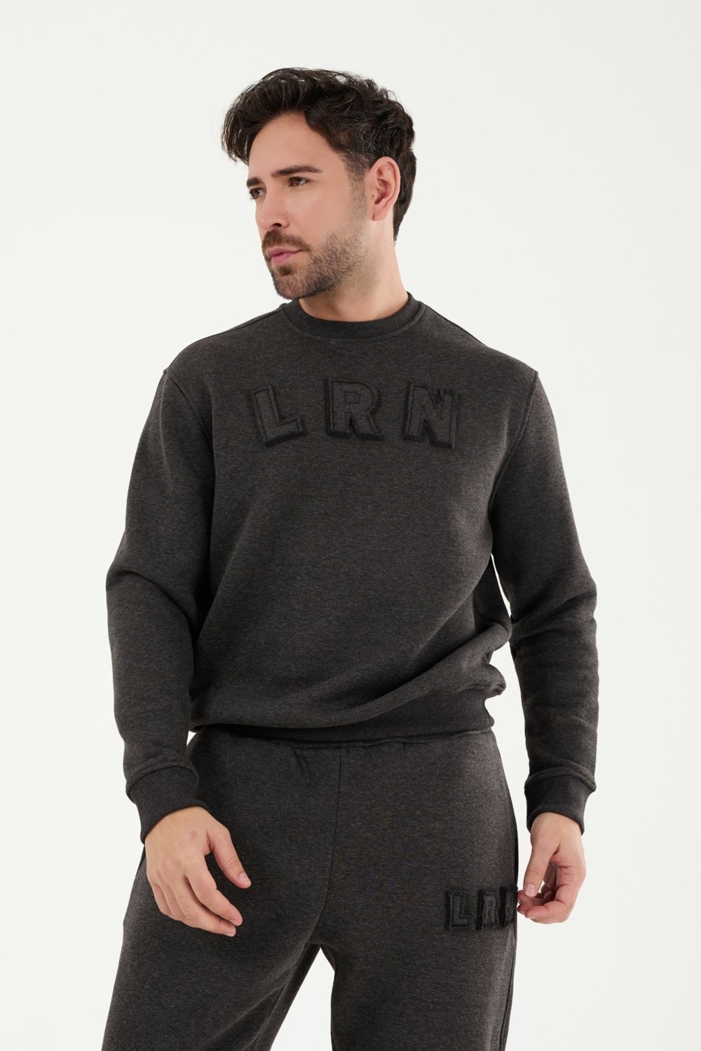 Louren W863 Şardonlu Oversize Eşofman Üstü görsel 4