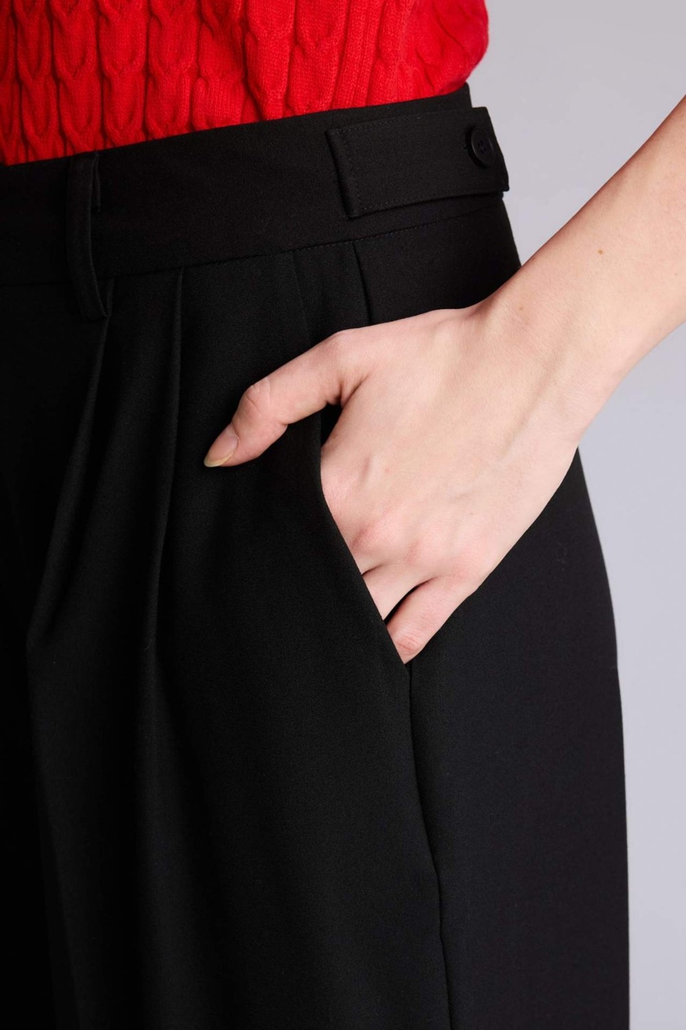 DeFacto Wide Leg Yüksek Bel Geniş Paça Pantolon G7831AX26SP görsel 4