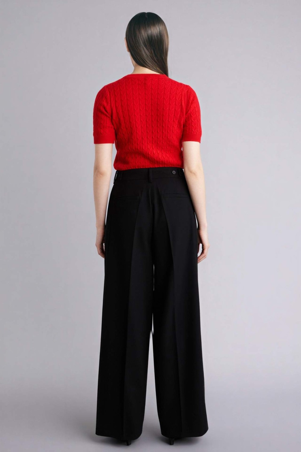 DeFacto Wide Leg Yüksek Bel Geniş Paça Pantolon G7831AX26SP görsel 5