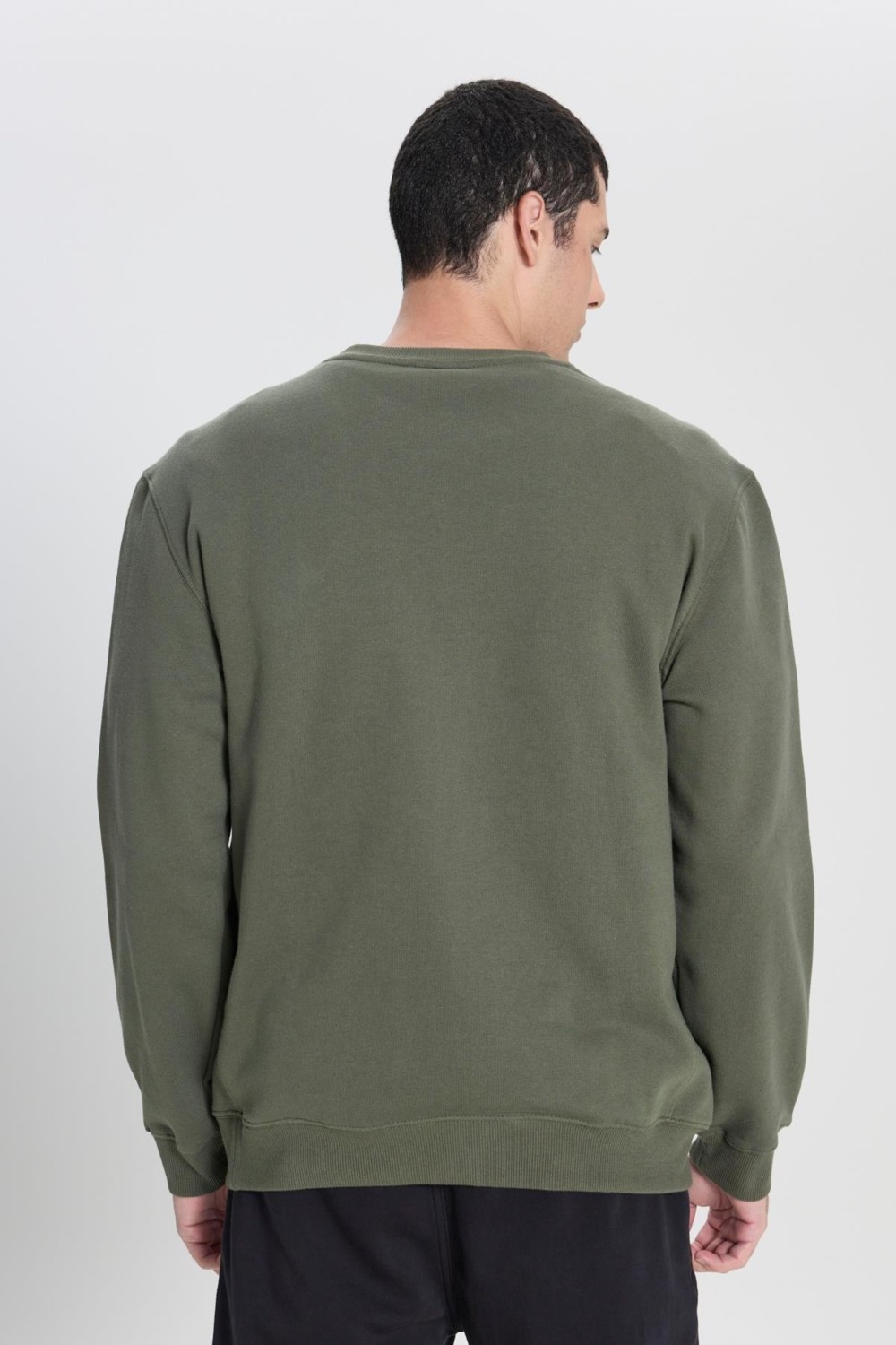 Lee Regular Fit Normal Kesim %100 Pamuk Bisiklet Yaka İçi Polarlı Bordo Sweatshirt görsel 2