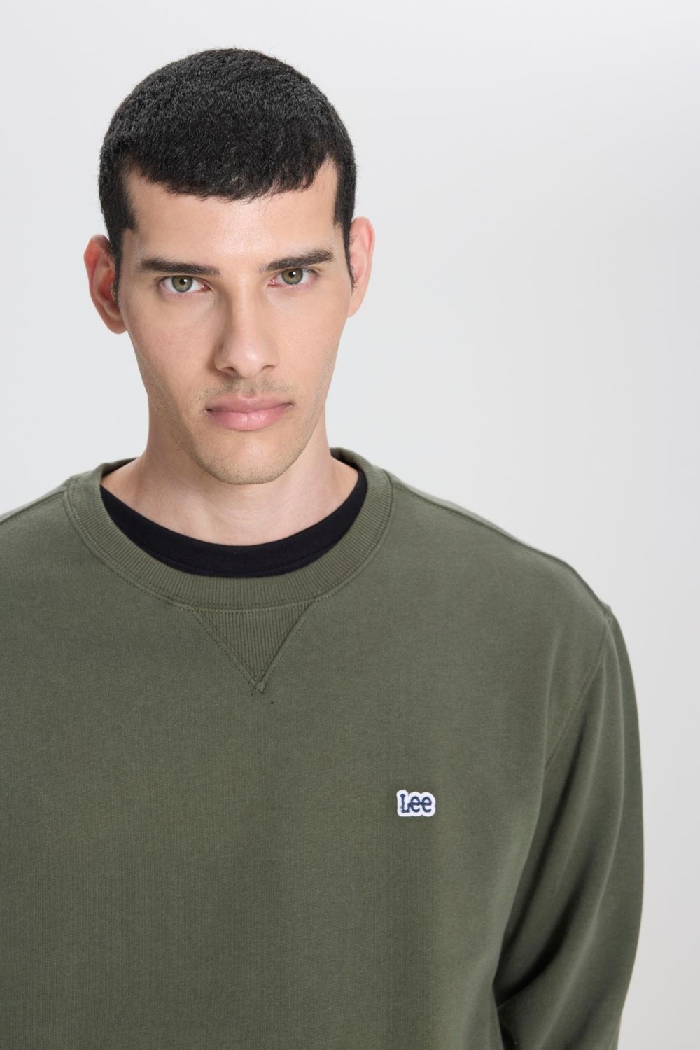 Lee Regular Fit Normal Kesim %100 Pamuk Bisiklet Yaka İçi Polarlı Bordo Sweatshirt görsel 5