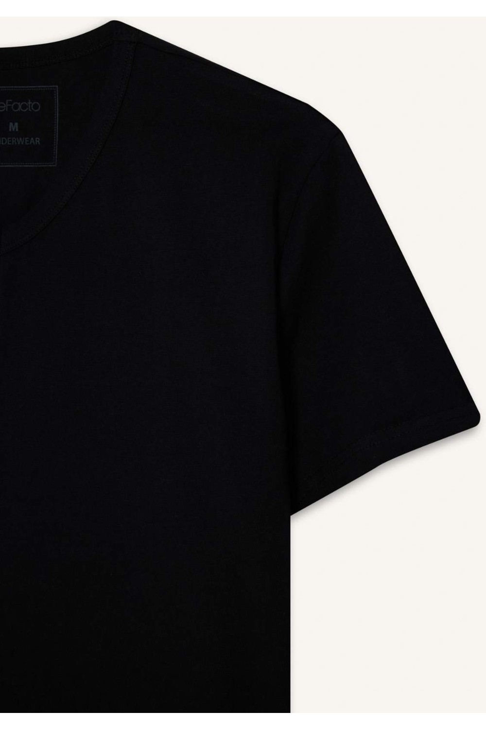 DeFacto Slim Fit Bisiklet Yaka Basic Tişört L4884AZ26SP görsel 7