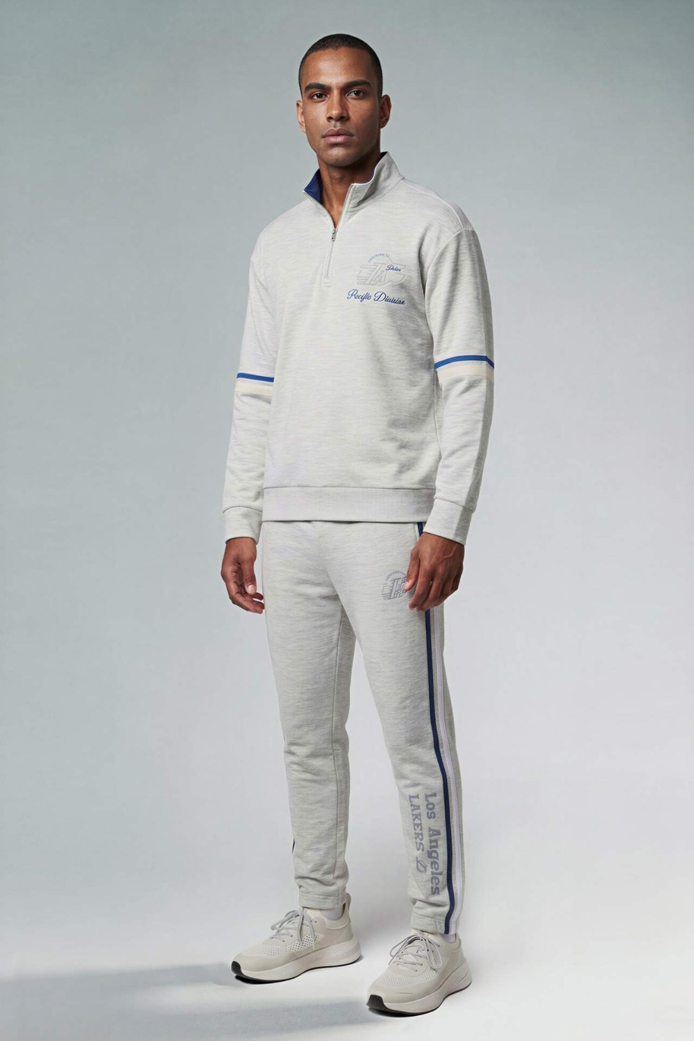 DeFacto NBA Los Angeles Lakers Standart Fit Skuba Dalgıç Kumaş Jogger F6978AX26SP görsel 3