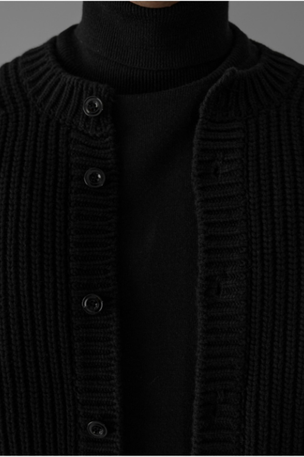 Tarz Cool Erkek Slim Fit Pamuklu Yuvarlak Yaka Düğmeli Hırka görsel 4