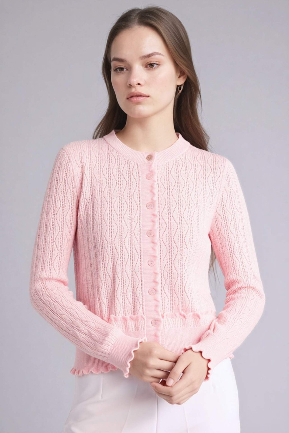 DeFacto %100 Pamuk Regular Fit Triko Hırka H1206AX26SP görsel 3