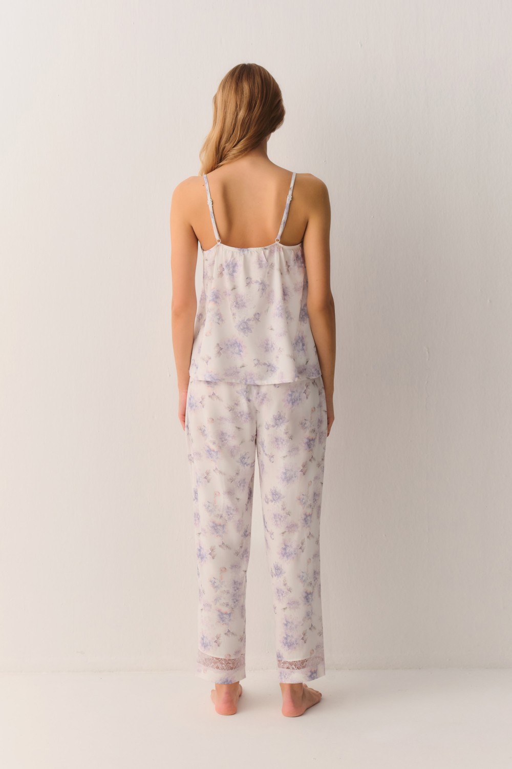 Suwen Lilac Atlet Pantolon Pijama Takımı görsel 4