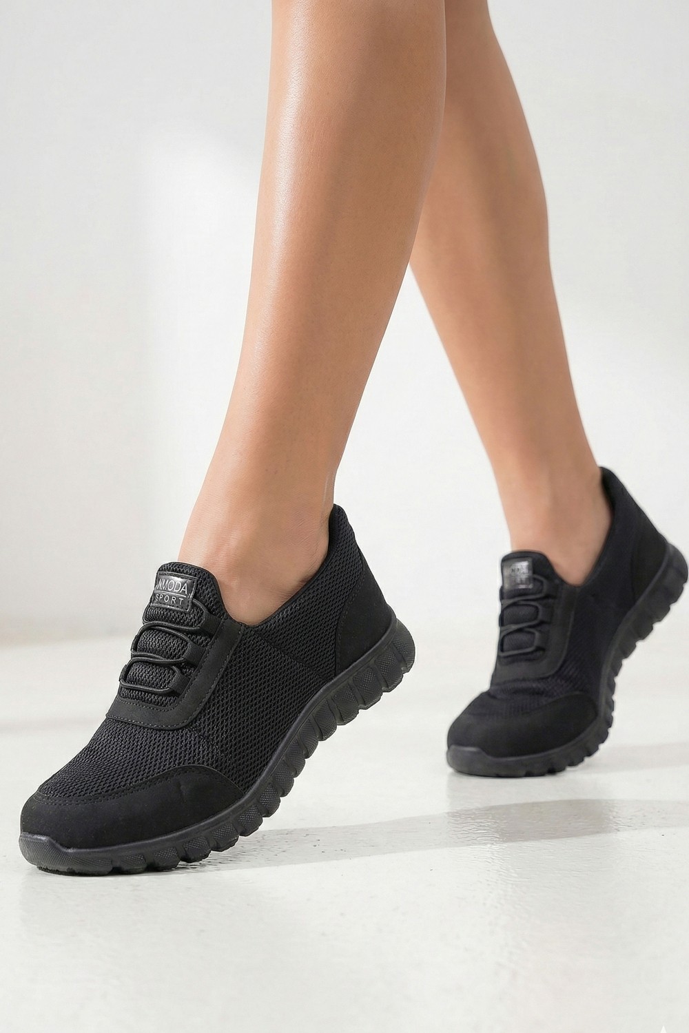 Nmoda Ultra Yumuşak Taban Kadın Spor Babet Yürüyüş Ayakkabısı Hafif Ortopedik Taban Anne Ayakkabısı görsel 6