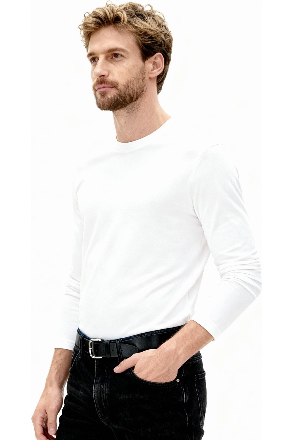 Tommy Life Standart Fit Basic O Yaka 3lü Paket Siyah-Beyaz-Lacivert Erkek T-Shirt 87997 görsel 5