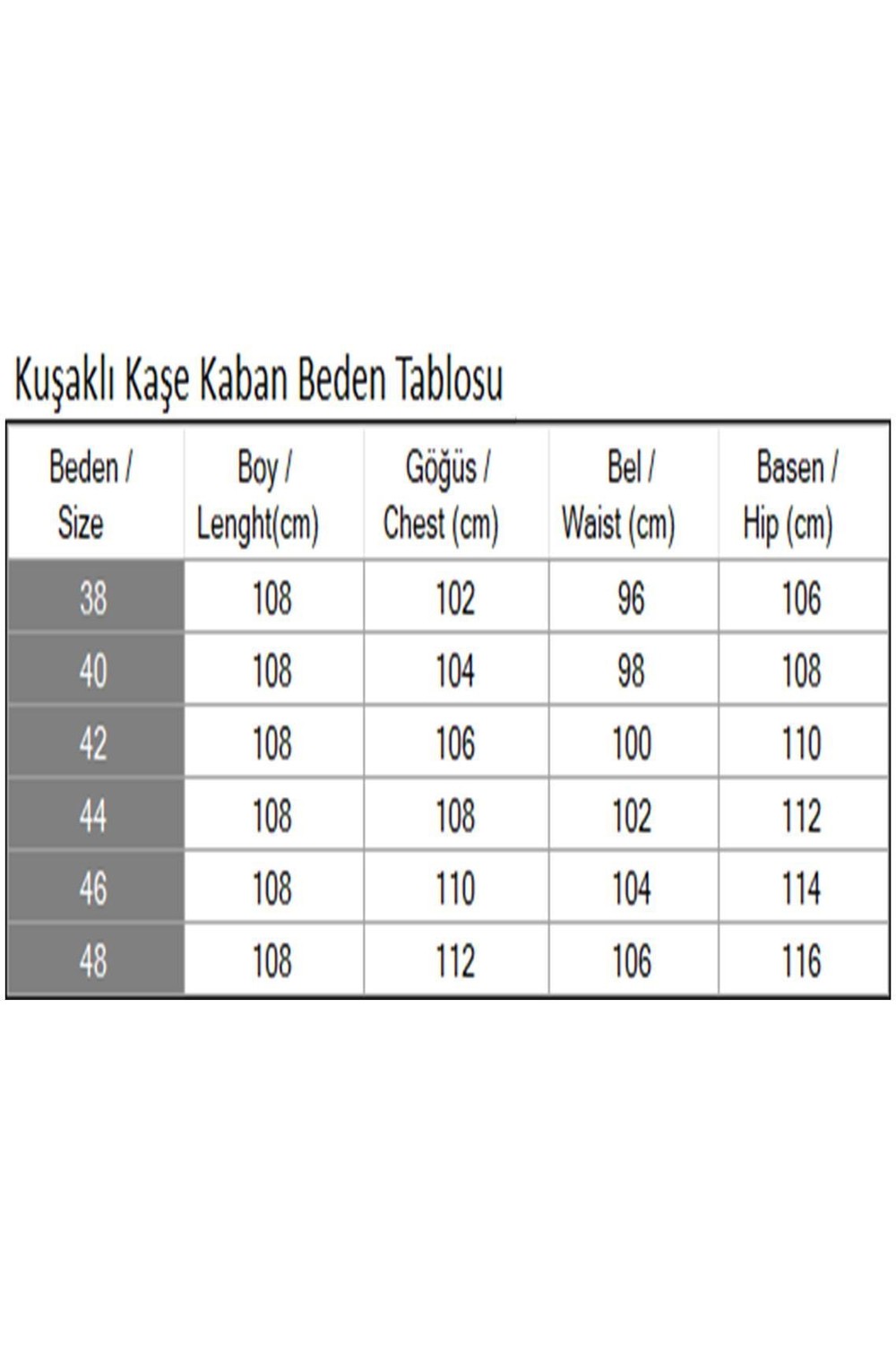 Kuşaklı Kaşe Kaban Gri 19271 görsel 7